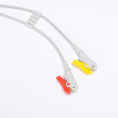 兼CRP容理邦心电仪导缆联线1p插转1体2ge夹子线头按摩仪线束导电