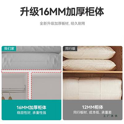 实木衣柜卧室家用柜子ZTO出房用2025新款济爆款租儿童经收纳大衣