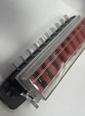 HMM多路0脚汽车保险丝盒座带10进1路10档保险丝保盒险外露焊片长