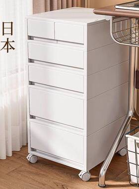 加厚置抽下屉式收纳柜带办公轮DJD室塑料储物柜家用桌多层可移动