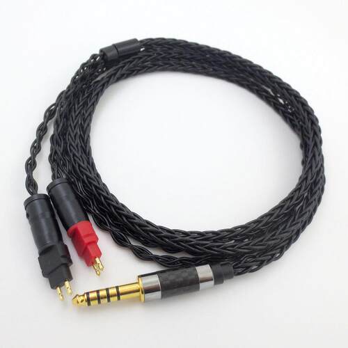 HD00平h单d580HD650SYLhd660s双针86芯衡晶铜镀银耳机线多接口兼