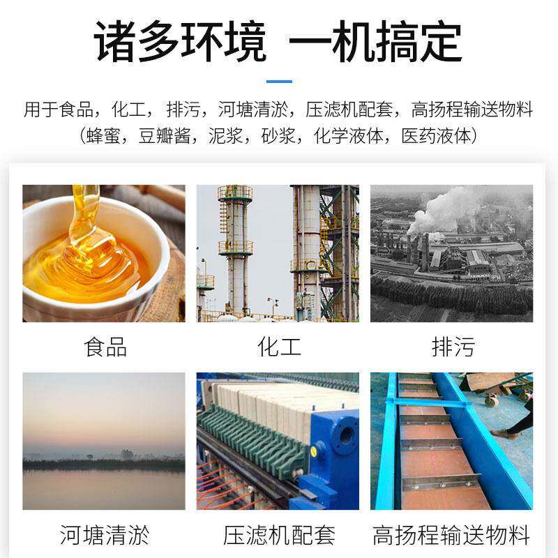 厂浆家直清销G30-1螺杆泵泵头池淤污泥泥配无极调速量塘RHS大从优