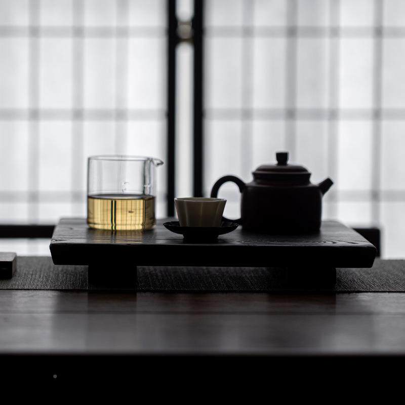 白蜡木盘炭烧小茶台干泡盘茶托手工壶承整木实木托盘PCP茶原木
