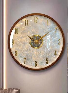 Fh(h(^lb7N轻奢贝3挂钟025新款挂表2网红钟表客厅家用现代简约大