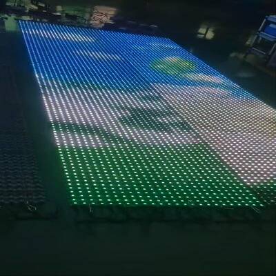 WSO2025透LE多D透明格栅显示屏户外阵像点素高屏支持设备无线连接