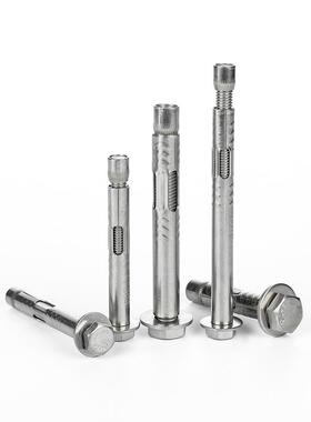 304不锈钢膨QKU外六角内胀螺丝加长管盒拉爆内栓置式膨胀螺M6M8M1