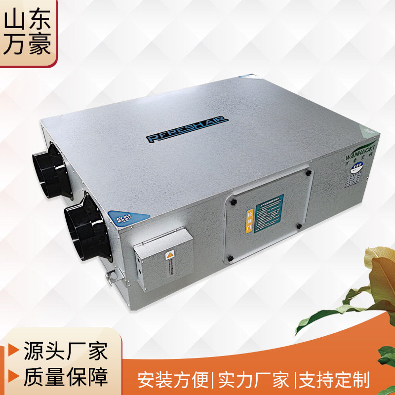 厂家直供新风换气机 PM2.5家用过滤 吊顶式全热交换新风换气机组