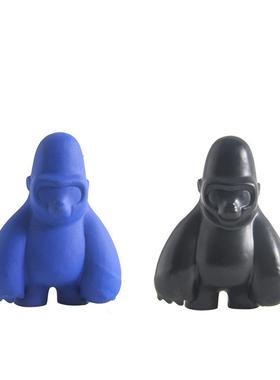 简陶艺术猩约猩摆件样板间儿童房雕品TY220310塑饰售楼处瓷工艺品