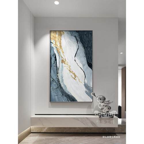 玄墙装饰画轻奢玄关画挂画入户玄幻现门代简约入走廊过道C-220810