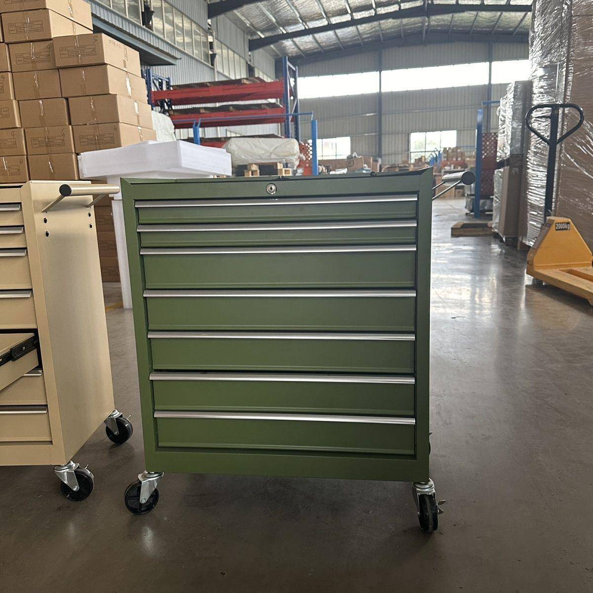 美发小车XYD移动推箱家抽屉式铁皮收作纳工台工具收推纳可移用动