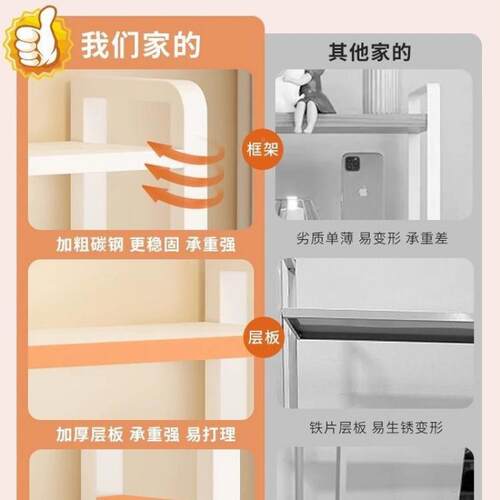 面置架多层铁艺办公书架多桌能架物子学生OGQ家用功电脑桌收纳洞