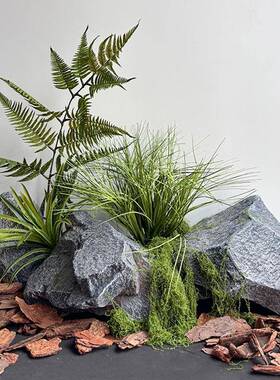 u石石头灰色泡景沫雕塑假tlznsdlz山假商p场造道具橱窗舞台影视