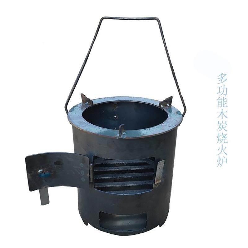 柴节火炉烤炉围炉煮茶新携式火户外家用便加厚两YJI用能无烟煤炉