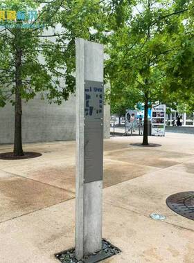 仿古LVK风格设标识地立式落不指示牌锈钢公园景点售楼处标牌导视