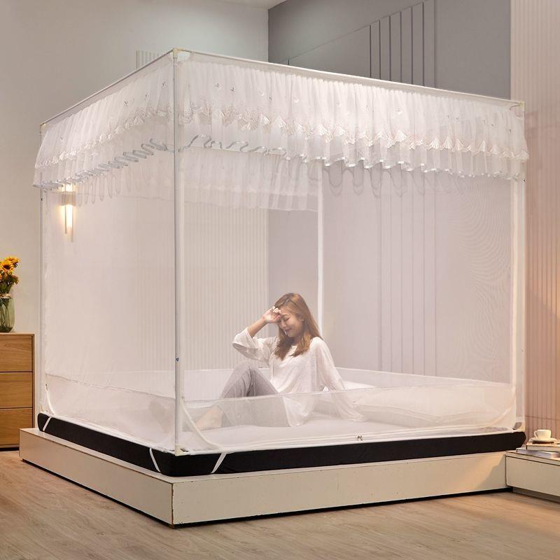 新款.帐家用全封闭151.蚊8m2米三开门公主风蒙古包厂家直供儿m童