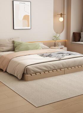 地台床踏地民床木日式地38994铺矮床榻榻米实防潮床架排骨架床宿