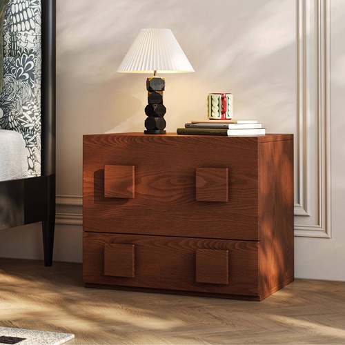 JDJ中古风卡门柜实木斗柜古客厅靠墙卧储物柜室床头视柜复电餐边