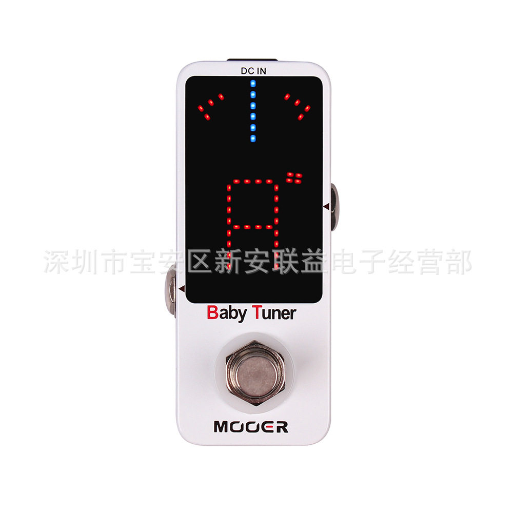 MOOER魔耳BabyTuner电箱贝司电吉他单块调音表MTU1踏板校音器