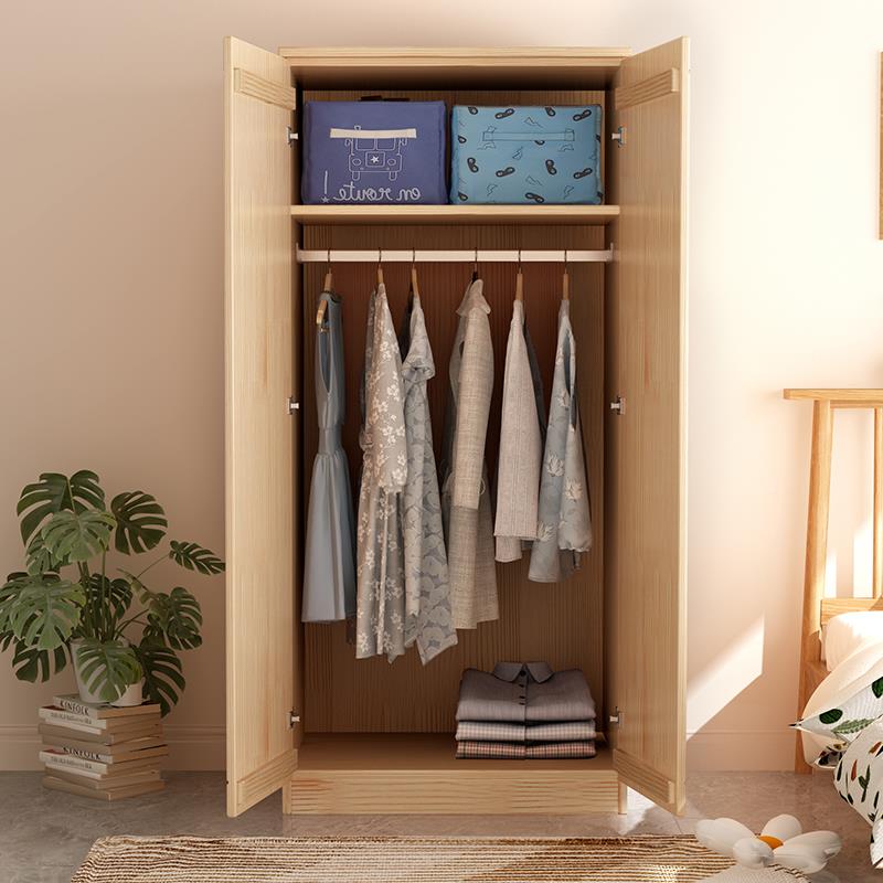 ft实木童衣柜矮新款2025用卧室组家原木全松木儿简装LAQ易收纳衣