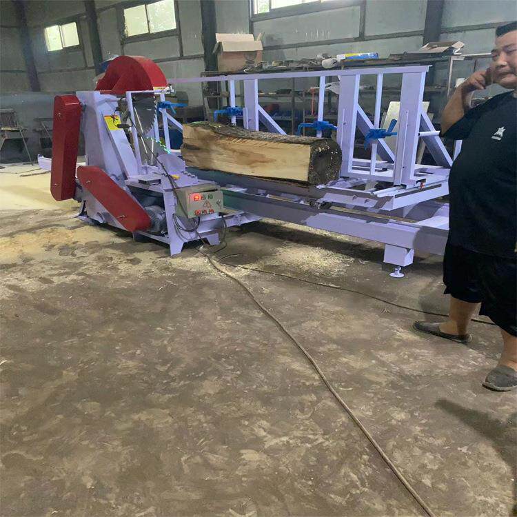 原木开料盘IDZ大型木台工锯圆锯带锯工厂台直销圆木推锯圆木开板