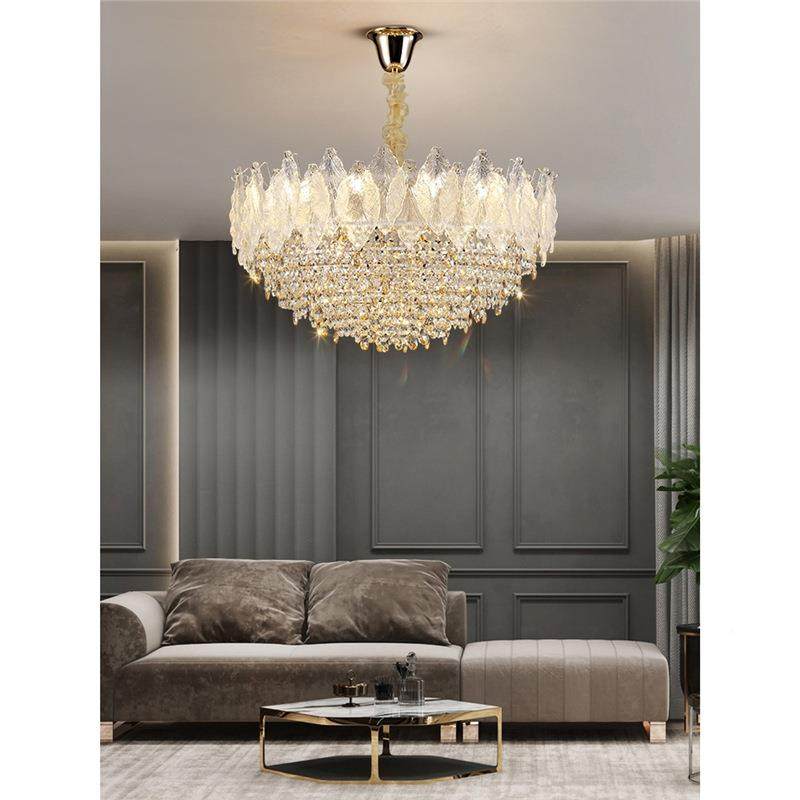 复f式楼吊灯别墅lot客39381厅晶现代简约水餐灯轻奢酒店灯厅小吊,家装灯饰光源,智能吊灯,淘宝优惠券,粉丝福利购,淘宝优惠卷