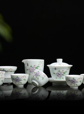 陶客源功中秋礼品茶j0068具套夫茶供具厂家直盖碗茶装具