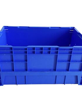 厂家供应700*450*23m高位折VBX叠箱高位周转箱加厚蓝色可堆m6叠箱
