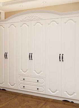 衣柜女现代WYD柜简约家白用卧室色生特价木质四五六门欧式组装大