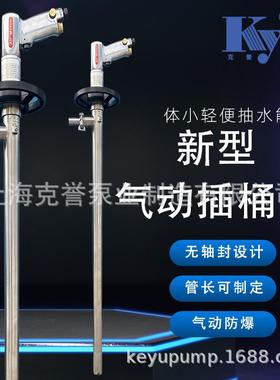 上海克誉气动抽液泵HP-A2-SS316SS304PPHTPVDF插桶泵油桶泵