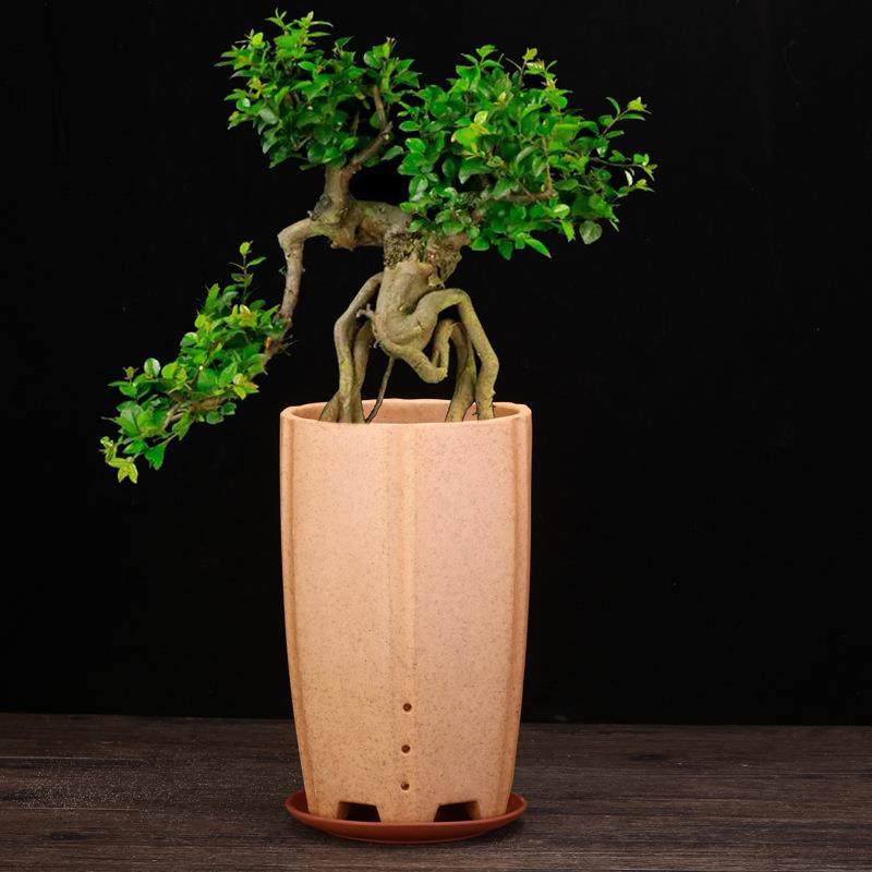 柴烧素面紫砂兰花盆带侧孔创意陶瓷蝴蝶兰君子兰客厅四方六方盆景,纺织面料/辅料/配套,纺织机械配件,淘宝优惠券,粉丝福利购,淘宝优惠卷