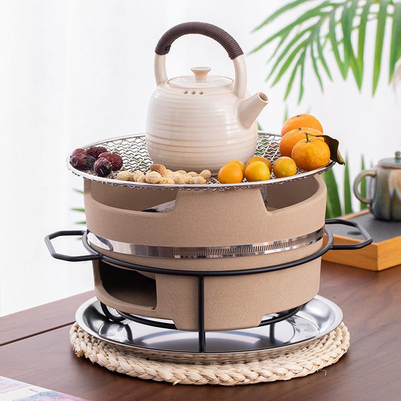 港式围炉煮茶壶复古室内炭火煮茶器茶炉子烤火取暖炭烧茶炉罐罐茶