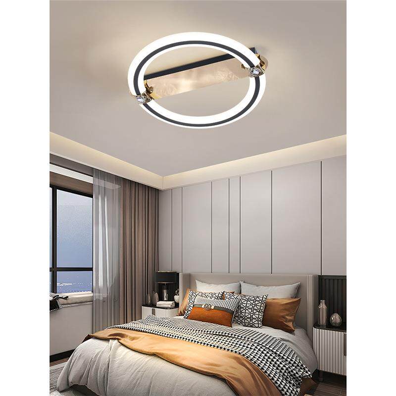 极简三头led吸顶灯设计师简约圆形现代北欧家用创意客厅卧室灯具