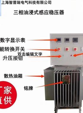 三相电压340V全自动升压380V400v油浸式感应稳压器TNSJA-1000KVA