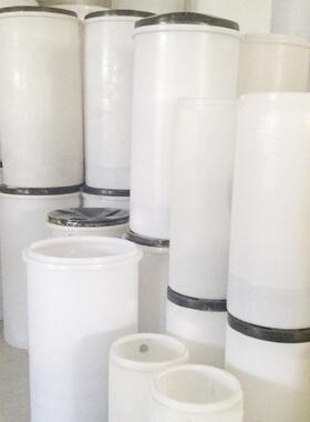 水处理软化盐箱25L软水设备盐箱25升白色圆形盐箱软化水机配件