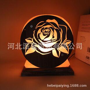 圆饼造型盐灯夜灯盐件卧室床头灯大圆饼各种造型水晶盐灯