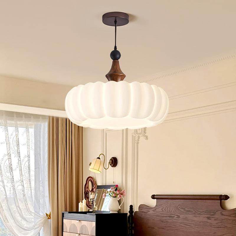新卧室吊灯2爱025灯新款中古实木款创意主卧书房护354眼泡泡心奶,家装灯饰光源,智能吊灯,淘宝优惠券,粉丝福利购,淘宝优惠卷