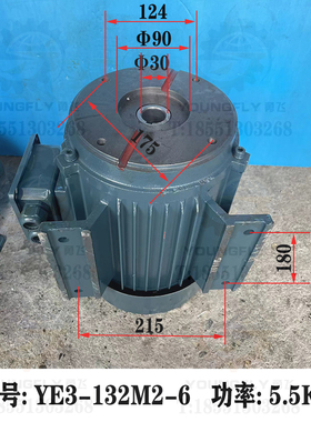 M7130 M715j0平面磨床叶片油泵用Y132S-6 YE3-132M2-6卧式油泵电