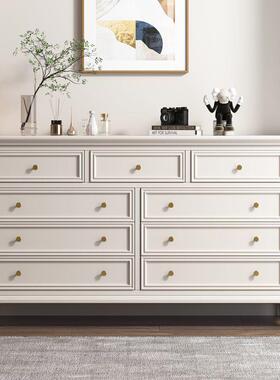 美式实木抽五七九斗柜卧室床尾纳客厅屉收柜物储TLS物置柜斗橱靠