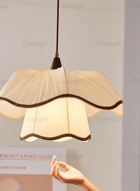 法5669中古布艺卧室吊灯蓬式蓬裙波少女裙设计浪民宿餐厅灯ca摆sa