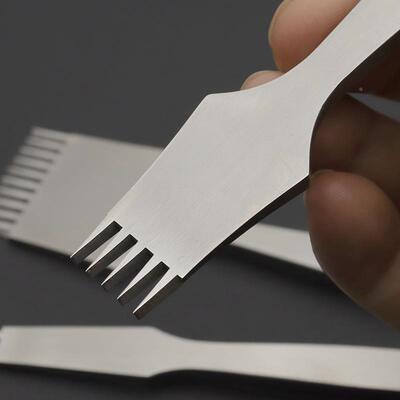 法斩斜平斩440柄C不钢质加长手di材y手工皮革打孔JF-23911缝纫工