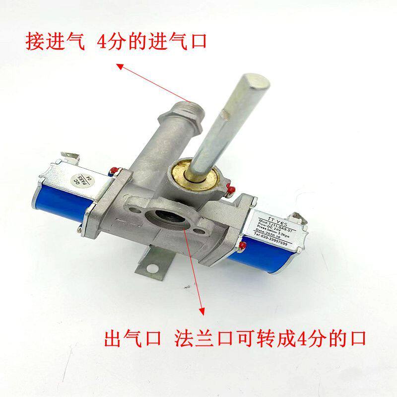 蒸汽机电磁阀双24V格优电磁阀蒸炉双阀体进气阀蒸汽发生器配件