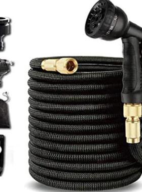 8功能洗车管园艺浇花橡胶伸缩水管高压刷洗车水枪管GCB车工水具套