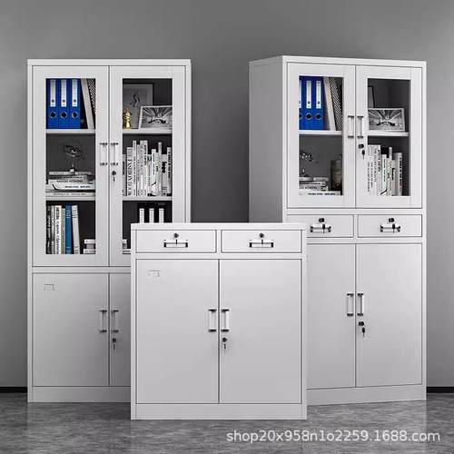 文柜办公室收资HY-59料柜铁皮件柜档案财务凭证柜带锁矮柜储物纳