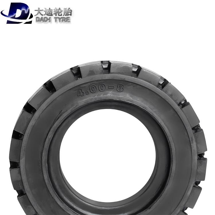 实心叉轮胎4.00-8机场拖车436旋转木马50-8工车具车轮胎可配0钢圈