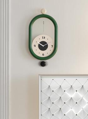 w2ozo厅om屋准客厅挂钟25新款摇摆创意钟表餐时尚大气装饰TYOS339