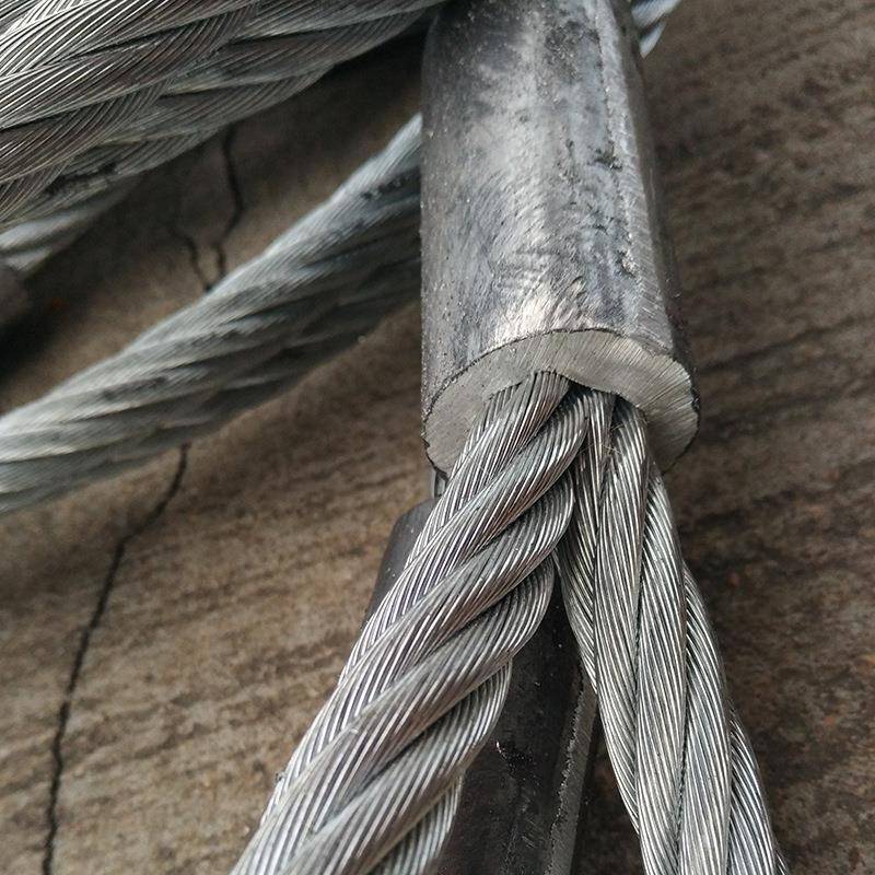 Y钢丝厂家绳插边/压套24mm34镀锌抹油W钢转丝绳防旋钢芯钢丝绳