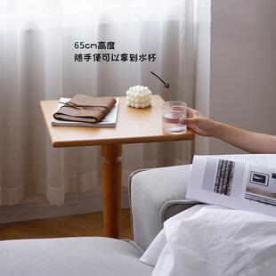 北欧沙全实木边几圆几长角方几几小户型几发几迷你床FRS茶头柜小