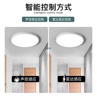 雷感吸顶灯楼梯道VRP灯楼道走廊灯红应外人体过达感应灯智能声控