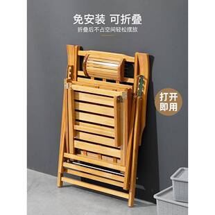 躺椅休折阳台家休闲成人老人摇摇叠椅竹椅子可午坐ZDTY04午用睡靠