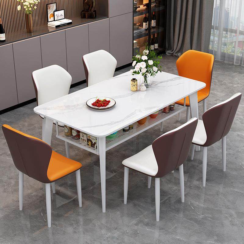 轻奢岩板层双餐桌椅组合简约小CTE户型储吃家用饭桌餐物厅长方形,商业/办公家具,餐桌椅系列,淘宝优惠券,粉丝福利购,淘宝优惠卷